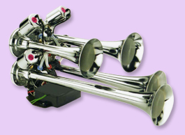 Automatically gyrate ,four tones horn 12/24V